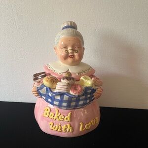 Charming Ceramic Cookie Jar with Assorted Treats